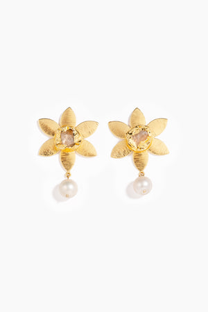 Bloom Pearl Drop Earrings
