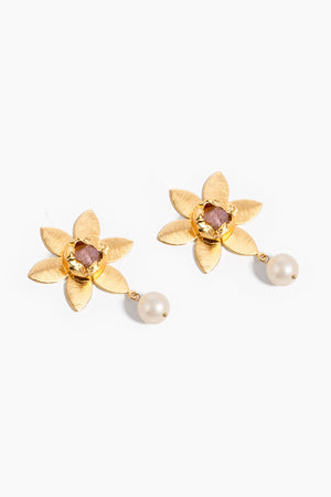 Bloom Pearl Drop Earrings